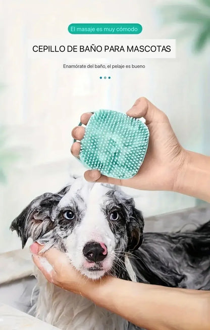 Cepillo dispensador de jabón relajante para mascotas